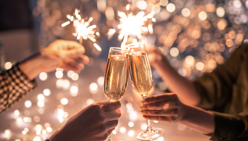 Champagne cheers for New Year's Eve